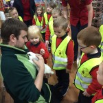 Pre-school children at Jolly Jesters pet shop