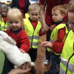 Pre-school children at Jolly Jesters pet shop