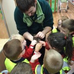 Pre-school children at Jolly Jesters pet shop